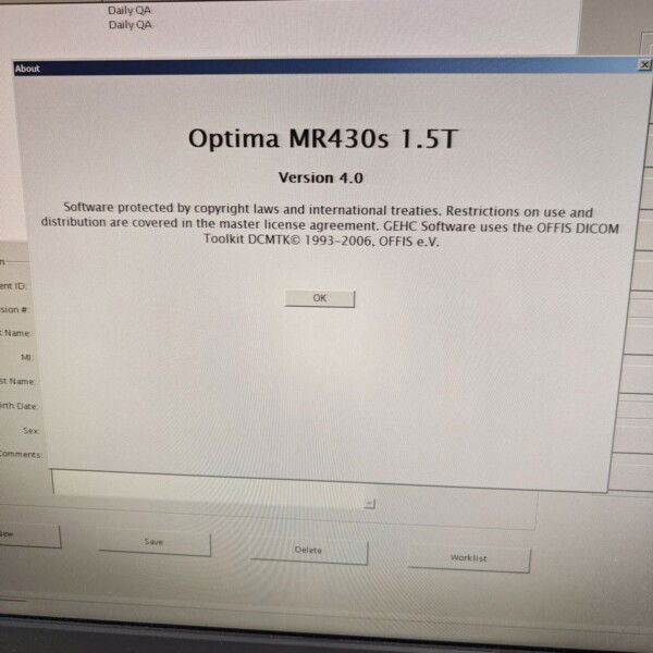 GE Optima MR430S 1.5T - 2011