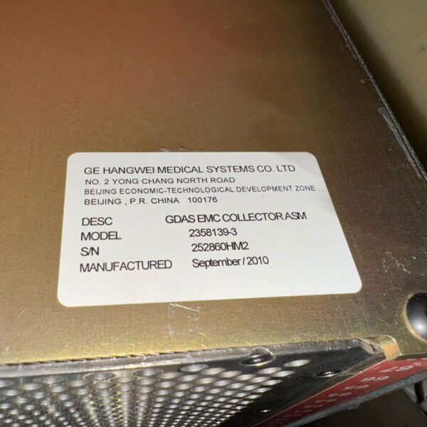 GE Optima CT580 RT - 2010