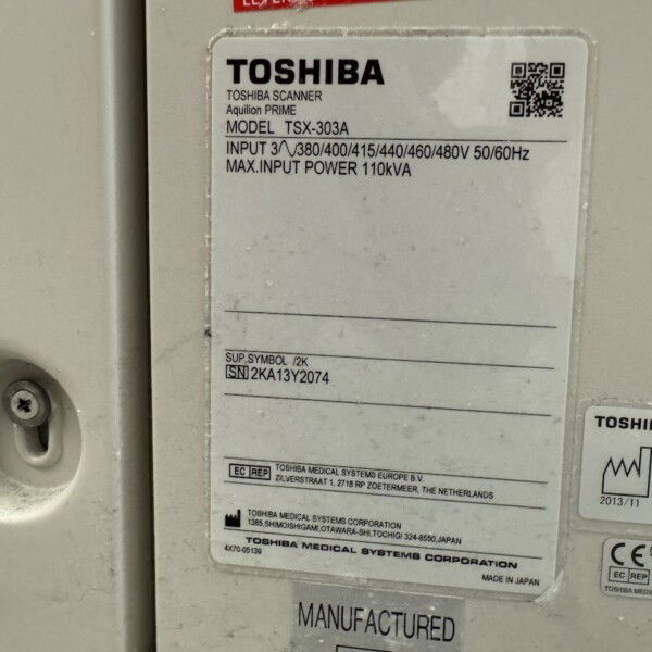 Toshiba Aquilion Prime 160 - 2013