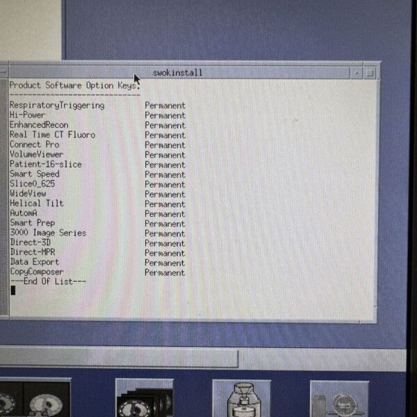 GE Optima CT580 RT - 2010