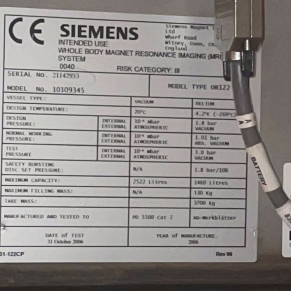 Siemens Espree 1.5T - 2006
