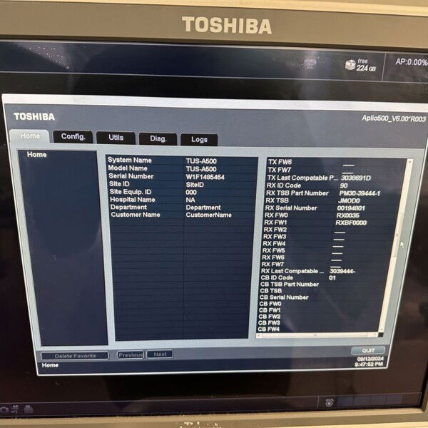 Toshiba Aplio 500 - 2014