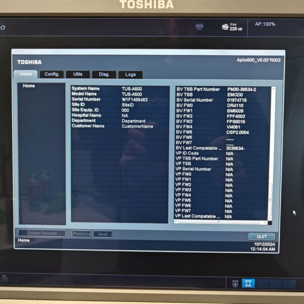 Toshiba Aplio 500 - 2014