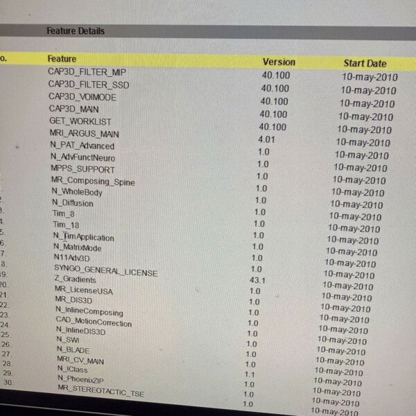 Siemens Espree 1.5T - 2008