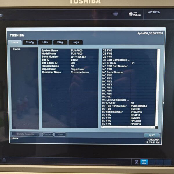 Toshiba Aplio 500 - 2014