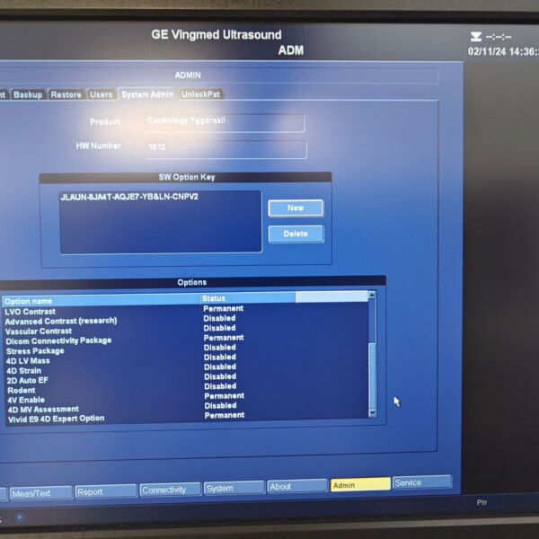 GE Vivid E9 - 2011