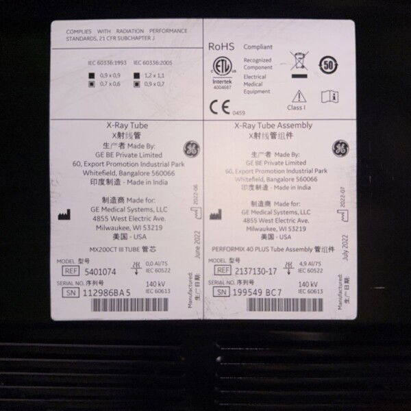 GE Revolution Evo 128 - 2020