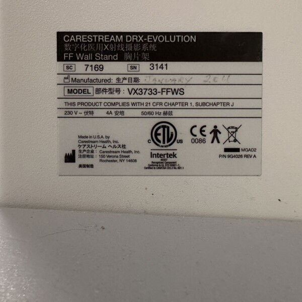 Carestream DRX Evolution - 2011