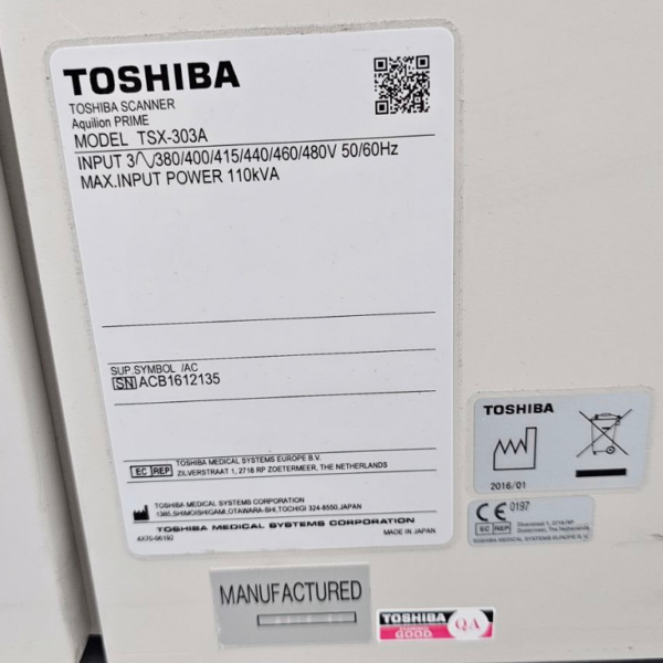 Toshiba Aquilion Prime 80 - 2016