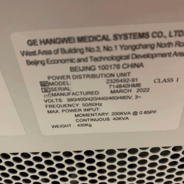 GE Revolution Apex 256 - 2014