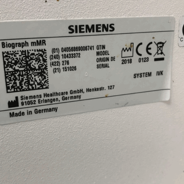 Siemen Biograph mMR - 2018