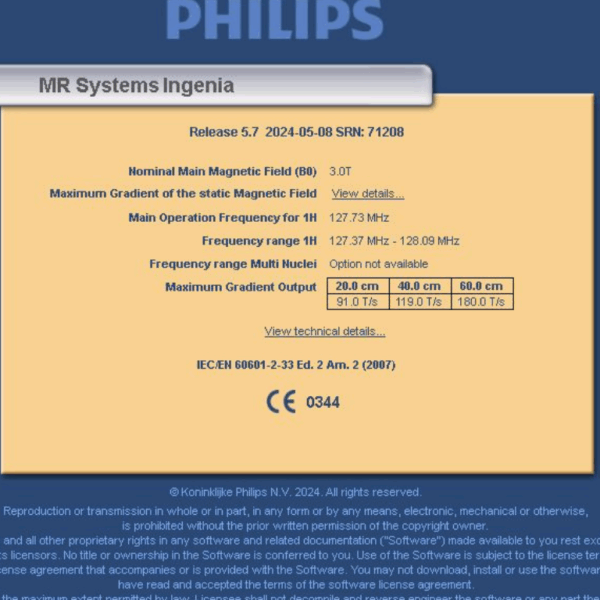 Philips Ingenia 3T - 2014