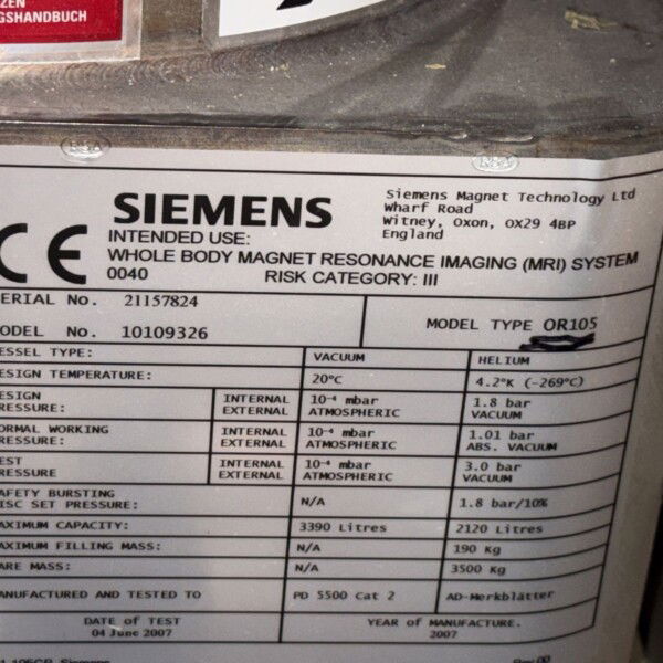 Siemens Avanto 1.5T - 2007