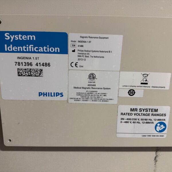 Phillips Ingenia 1.5T - 2013