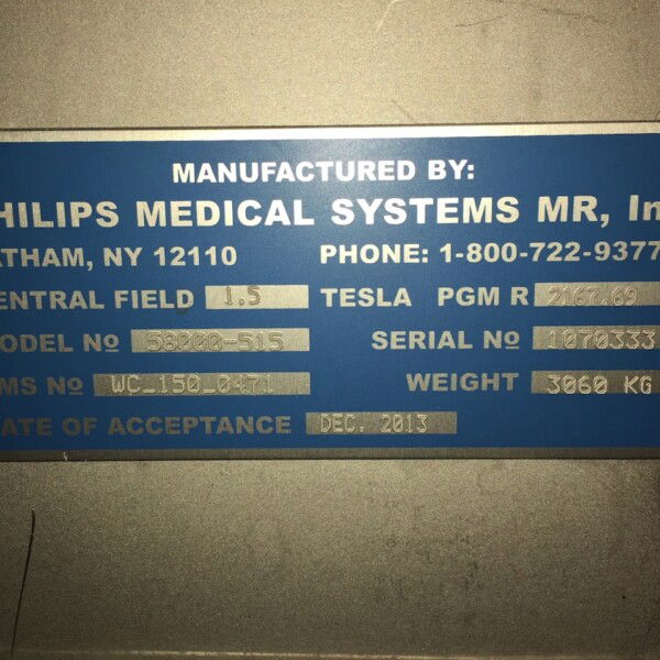 Phillips Ingenia 1.5T - 2013