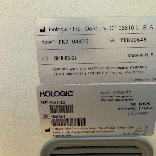 Hologic Selenia 3Dimensions - 2018