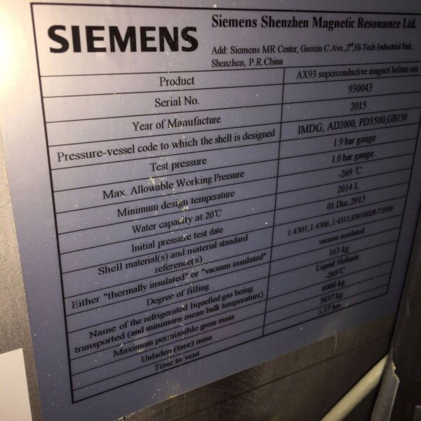 Siemens Amira 1.5T - 2015